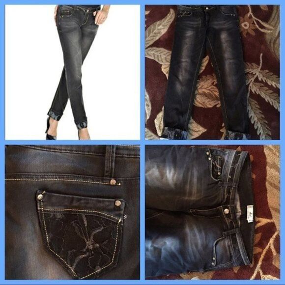 NWOT. Rossi Roma-Straight-Leg and very cute jeans - Picture 1 of 9